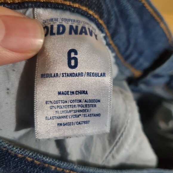 Old Navy Jeans Womens Size 6 Blue The Boyfriend Classic Fit Stretch Denim - Picture 3 of 12